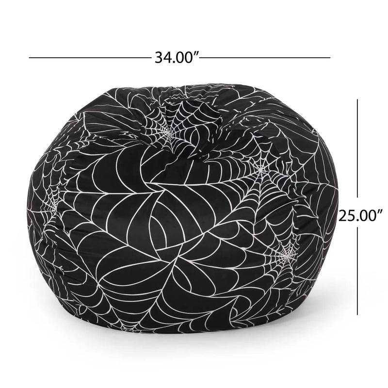 Spiderweb 3 Foot Halloween Bean Bag by HouseOfZazla