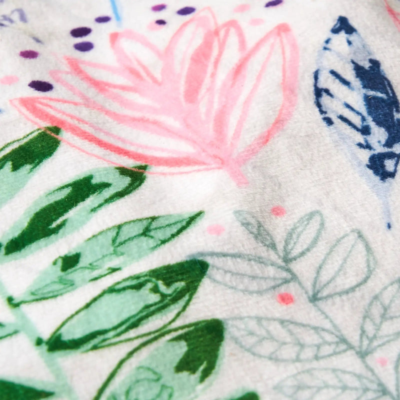 Barcadera 3 Foot Rounded Bean Bag - Leaf Print by HouseOfZazla