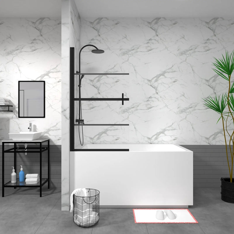 Goodyo Bathtub Screen Panel Shower Door 180° Pivot by HouseOfZazla