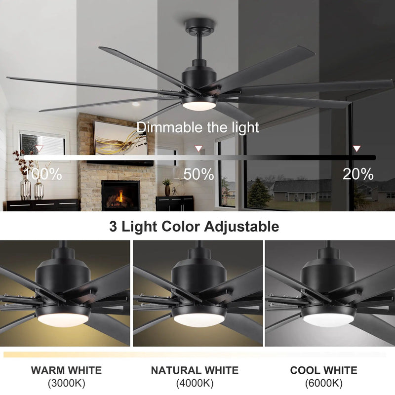 72'' Indoor Smart Ceiling Fan by HouseOfZazla