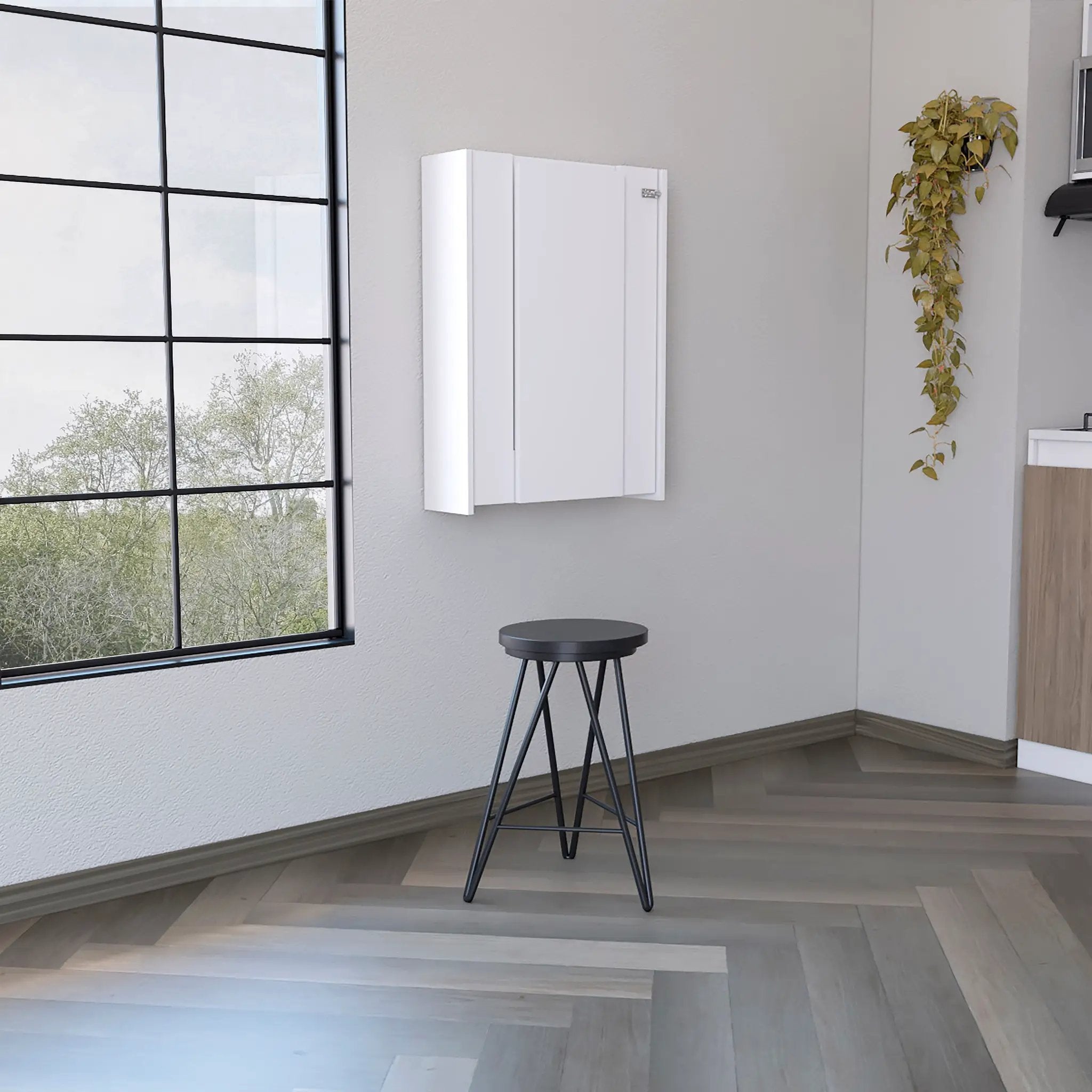 Wall Foldable Table with Multiple Shelves by HouseOfZazla