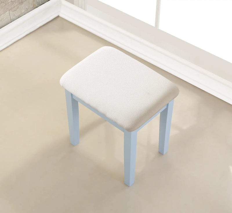 Moniys Wood Moniya Makeup Vanity Table and Stool Set by HouseOfZazla