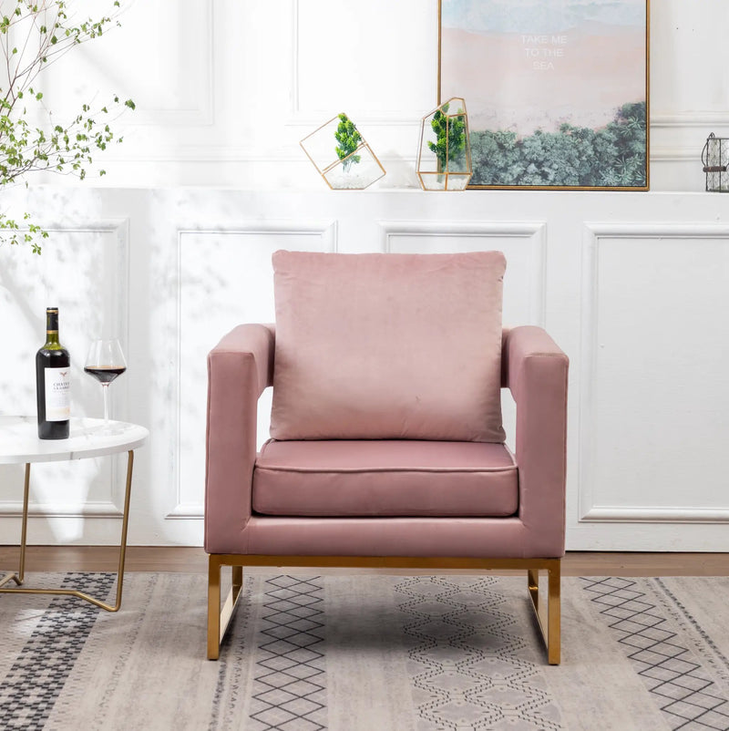 Lenola Contemporary Upholstered Accent Arm Chair by HouseOfZazla