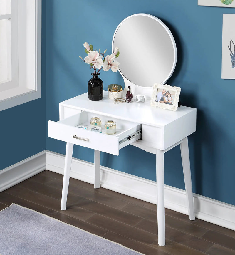 Maly Contemporary Wood Vanity and Stool Set by HouseOfZazla