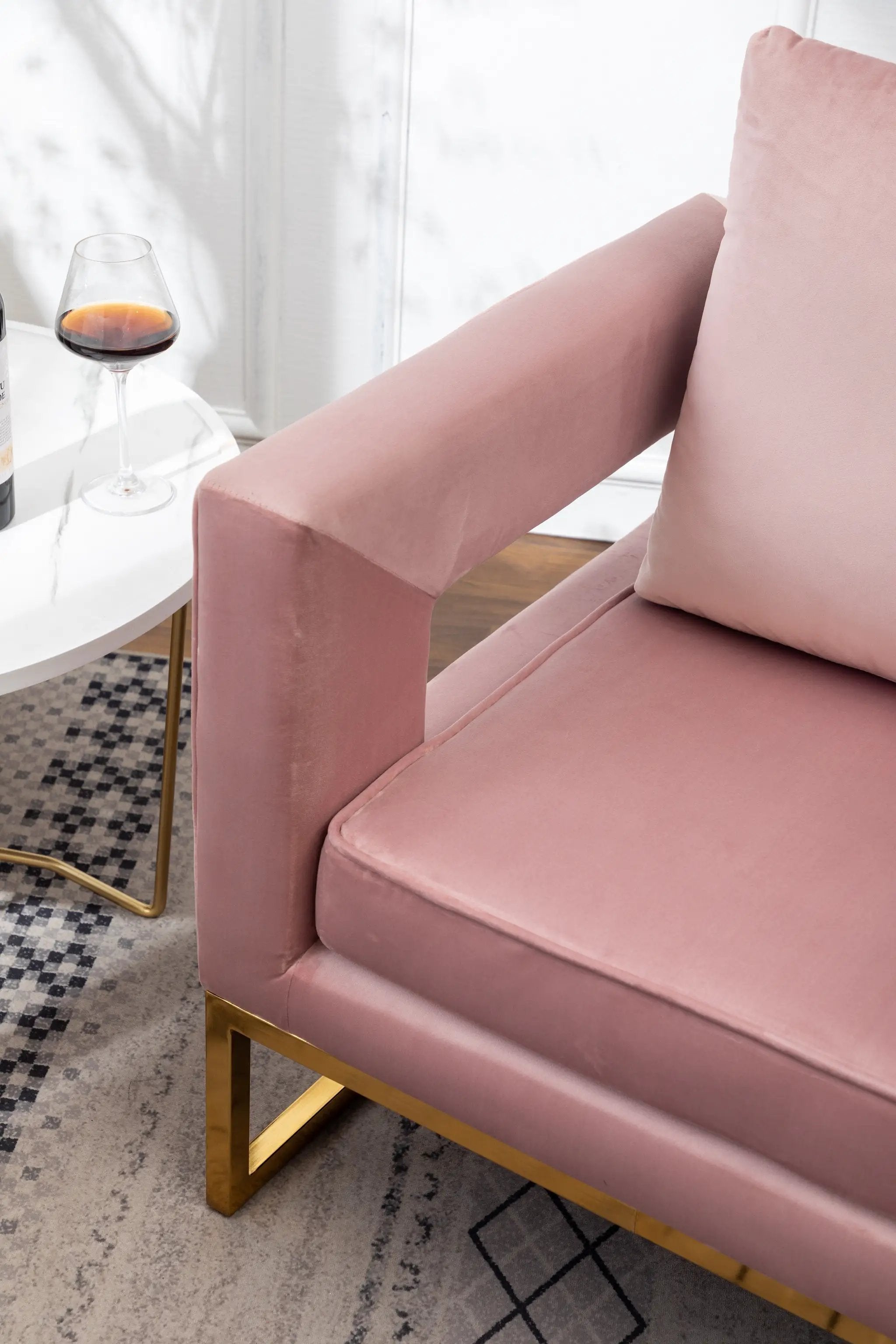 Lenola Contemporary Upholstered Accent Arm Chair by HouseOfZazla