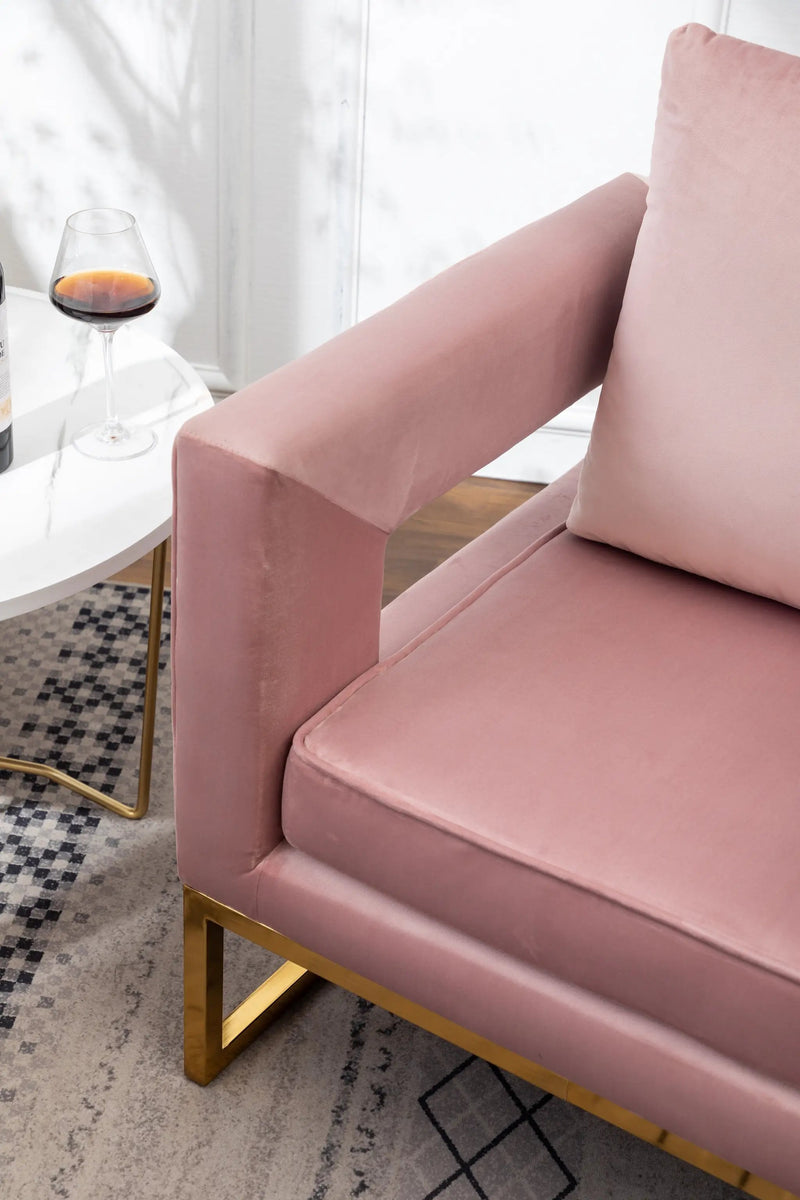 Lenola Contemporary Upholstered Accent Arm Chair by HouseOfZazla