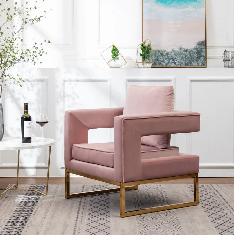 Lenola Contemporary Upholstered Accent Arm Chair by HouseOfZazla