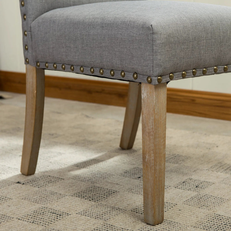 Mod Urban Style Solid Wood Nailhead Dining Chairs by HouseOfZazla