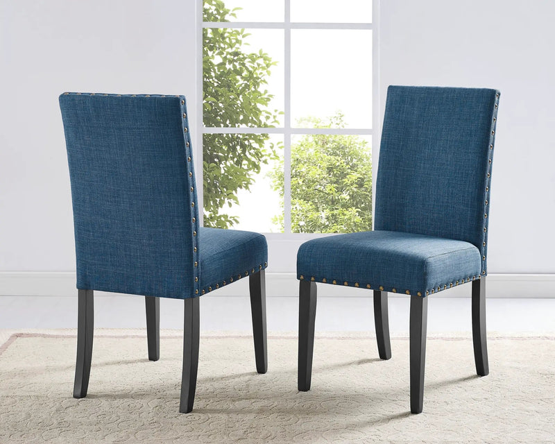 Eleanor Upholstered Dining Chairs with Nailhead Trim - Set of 2 by HouseOfZazla