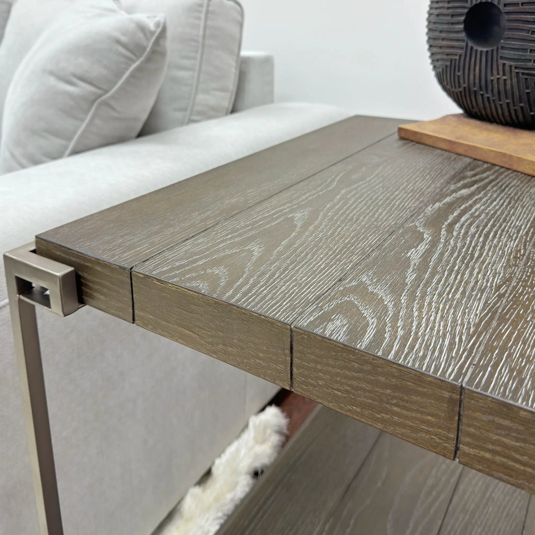 Corbeta Metal Frame Wood Living Room Coffee Table with Casters by HouseOfZazla