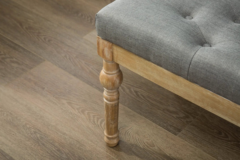 Habit Solid Wood Button Tufted Dining Bench by HouseOfZazla