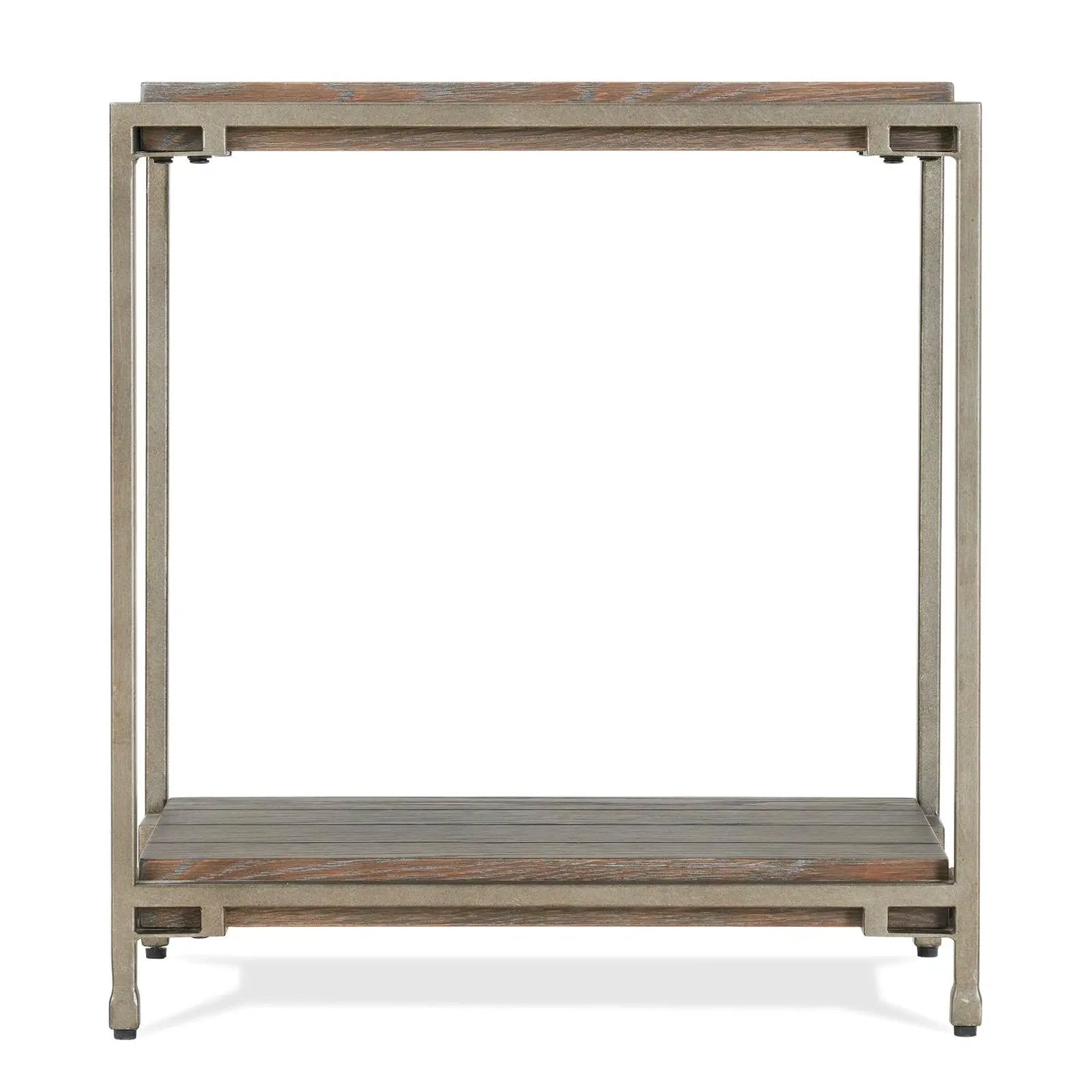 Corbeta Metal Frame Wood Living Room Chairside Table by HouseOfZazla