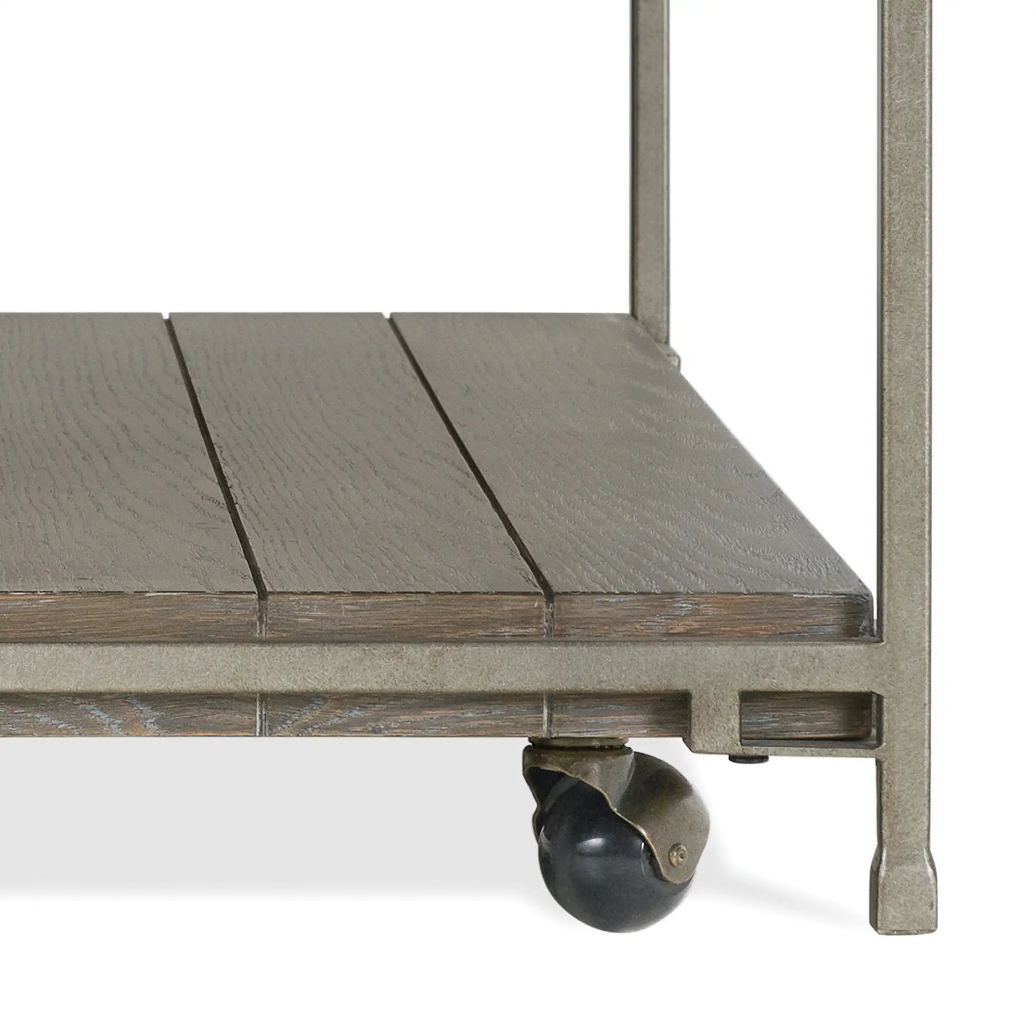 Corbeta Metal Frame Wood Living Room Coffee Table with Casters by HouseOfZazla