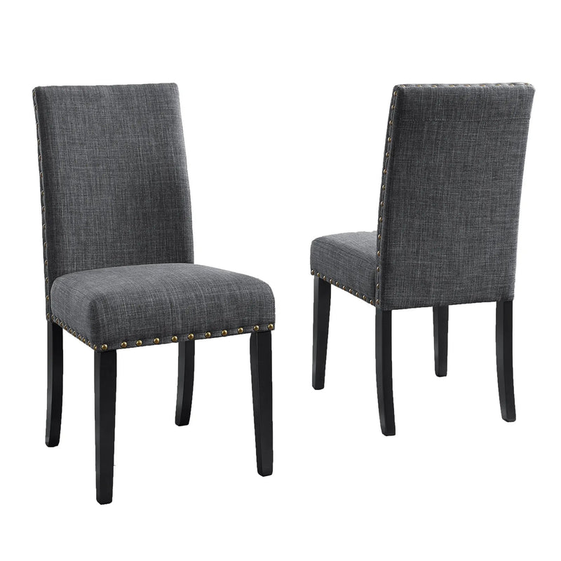 Eleanor Upholstered Dining Chairs with Nailhead Trim - Set of 2 by HouseOfZazla