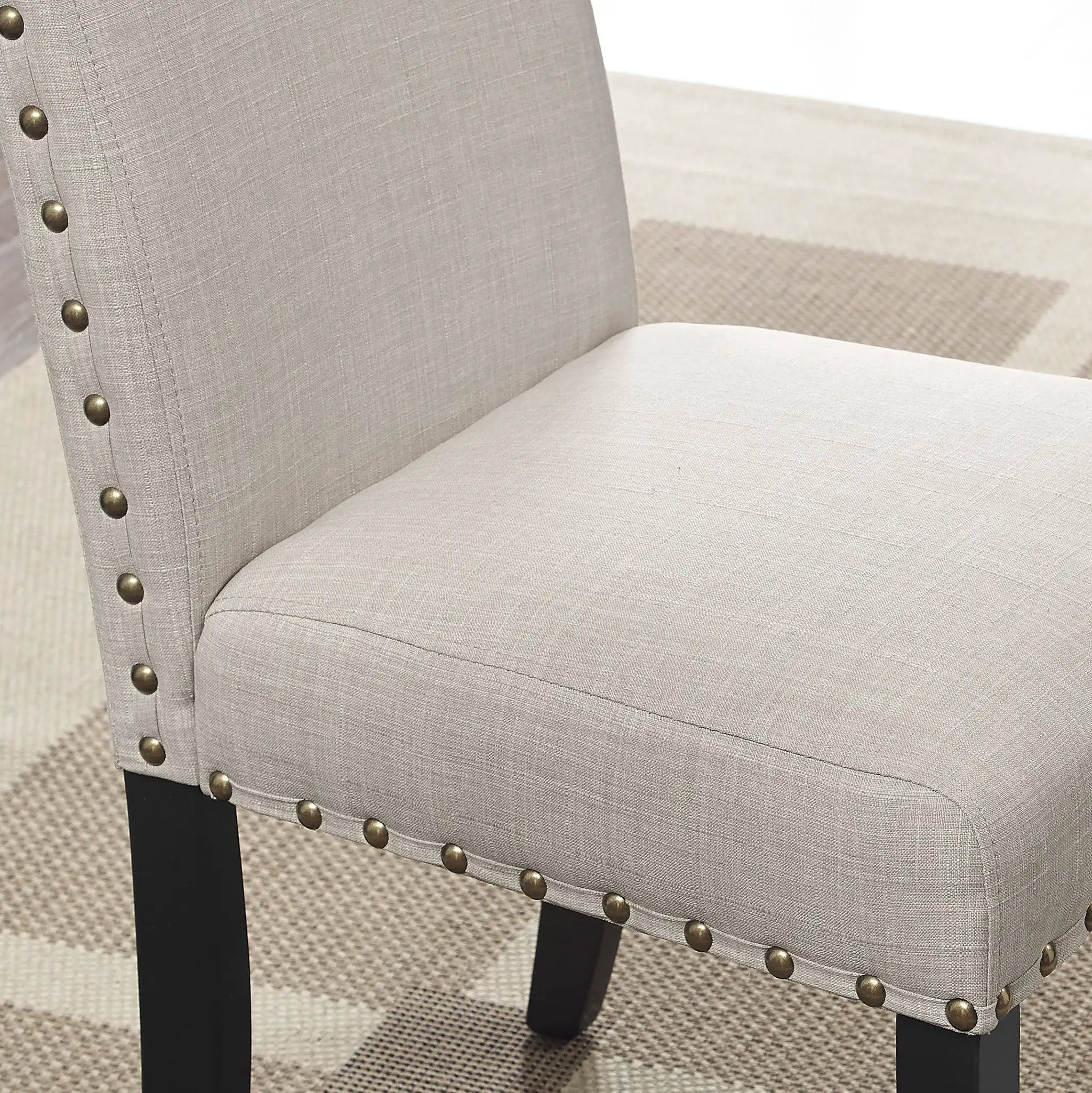 Eleanor Upholstered Dining Chairs with Nailhead Trim - Set of 2 by HouseOfZazla