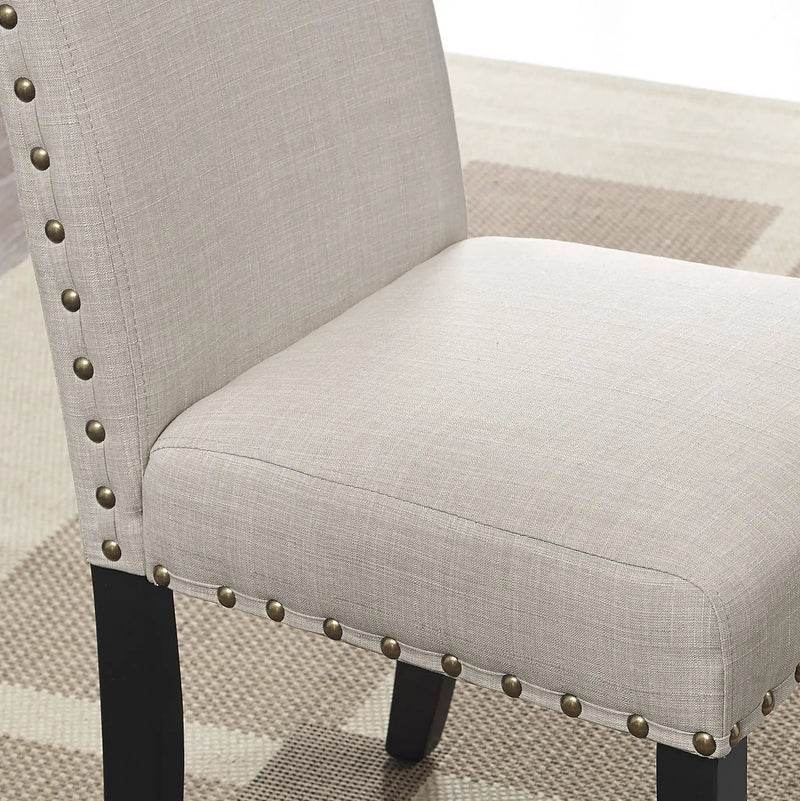 Eleanor Upholstered Dining Chairs with Nailhead Trim - Set of 2 by HouseOfZazla