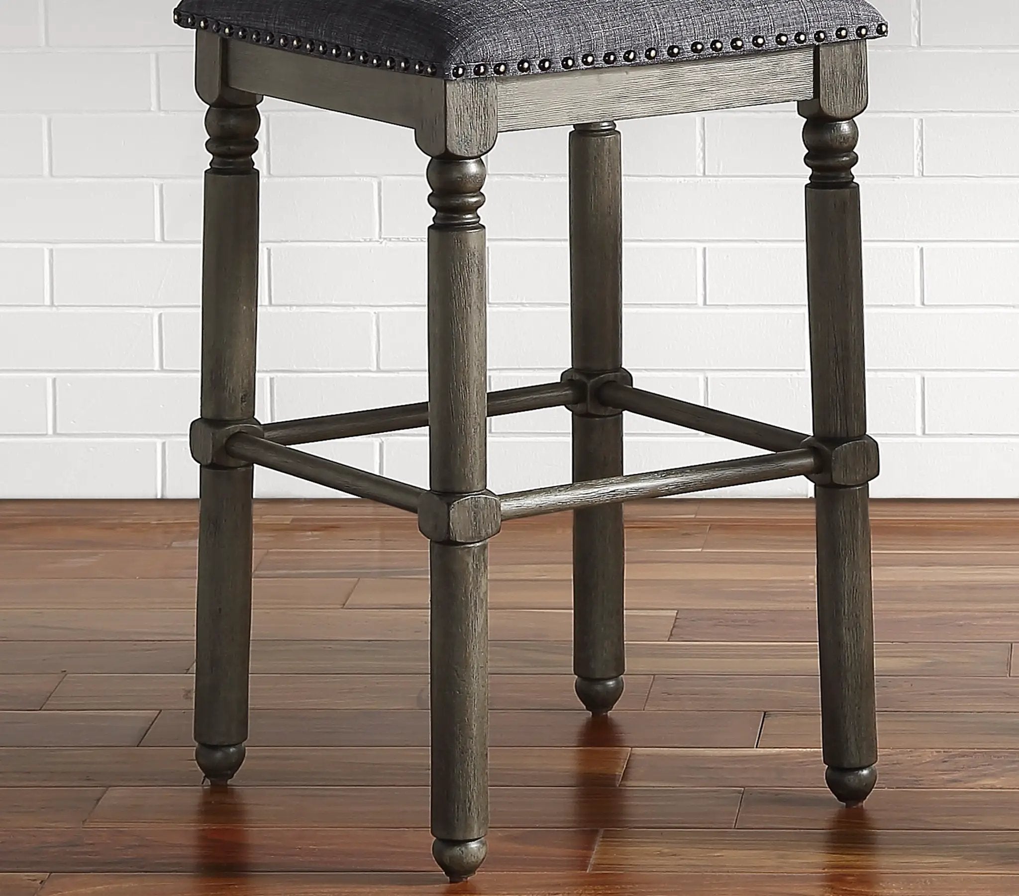 Arnhem Wood Upholstered Swivel Counter Height Stool, Set of 2 by HouseOfZazla