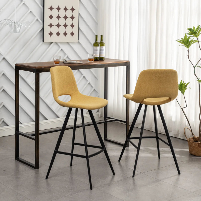 Porth Fabric Kitchen Counter Height Stools, Set of 2 by HouseOfZazla