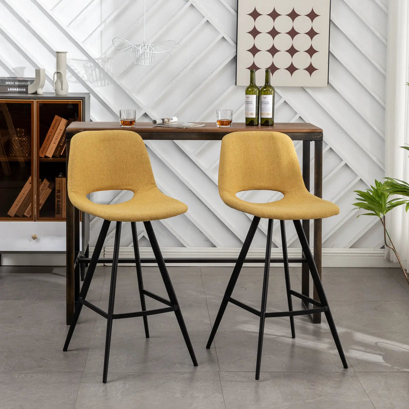 Porth Fabric Kitchen Counter Height Stools, Set of 2 by HouseOfZazla