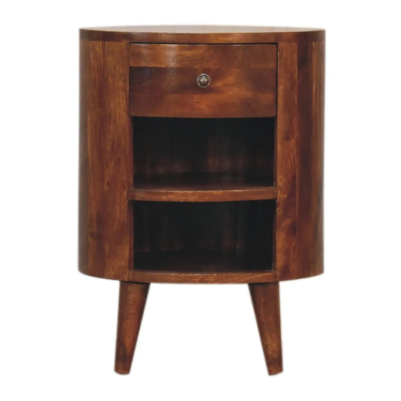 Solid Wood Cortez Nightstand - Chestnut Finish by HouseOfZazla