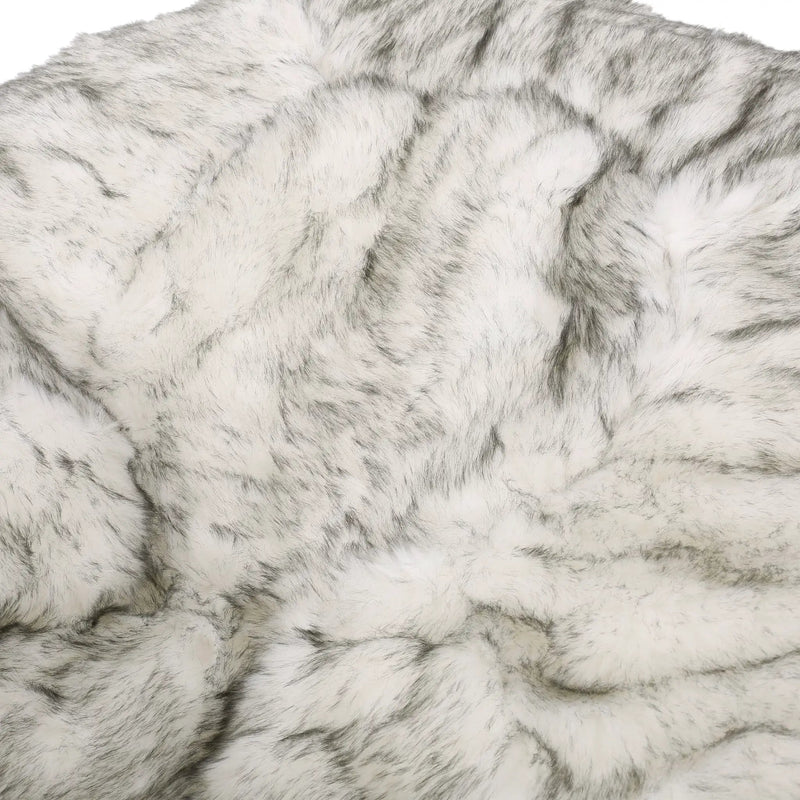 Negar 5 Foot Rounded Short Faux Fur Bean Bag by HouseOfZazla