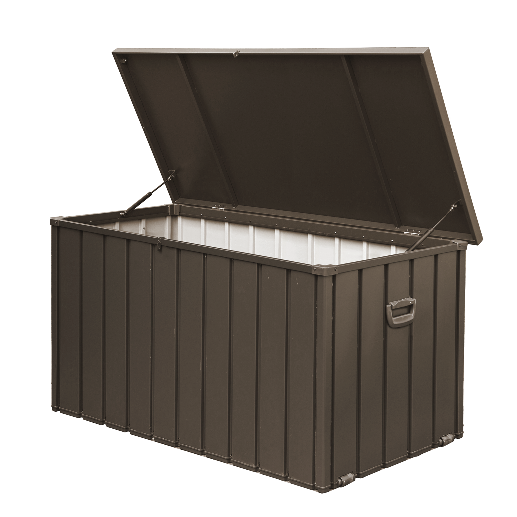 200 Gallon Outdoor Storage Deck Box - Dark Brown by HouseOfZazla