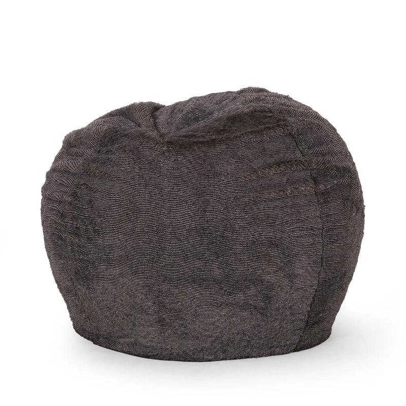 Vida 3 Foot Rounded Faux Fur Bean Bag by HouseOfZazla