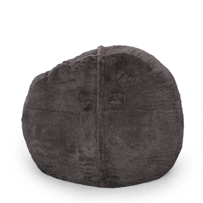 Lily Modern 5 Foot Faux Fur Cozy Bean Bag, Brown/Beige by HouseOfZazla
