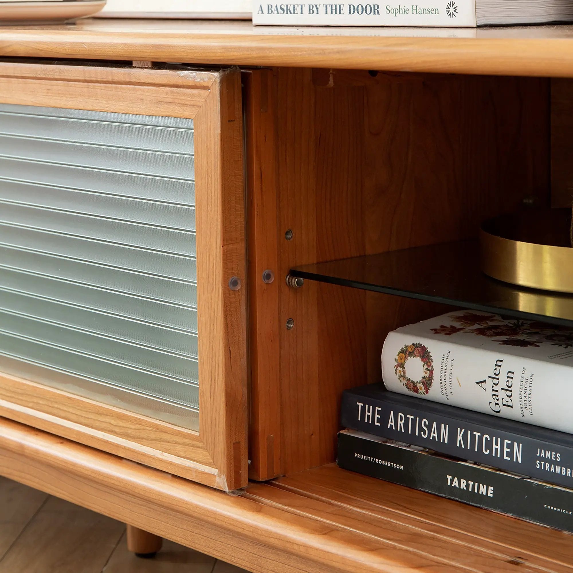 North America FAS Grade Solid Cherry Wood TV Cabinet by HouseOfZazla