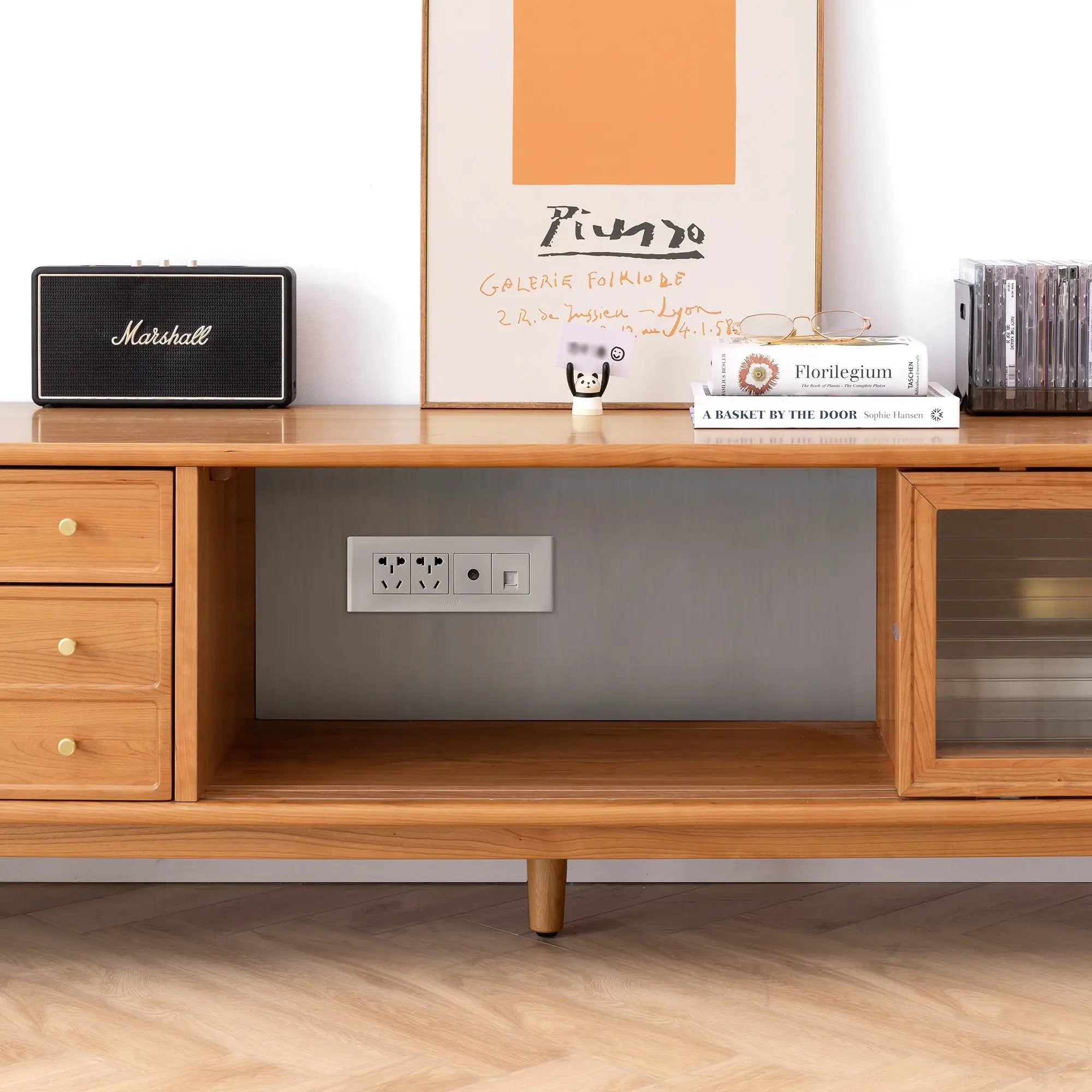 North America FAS Grade Solid Cherry Wood TV Cabinet by HouseOfZazla