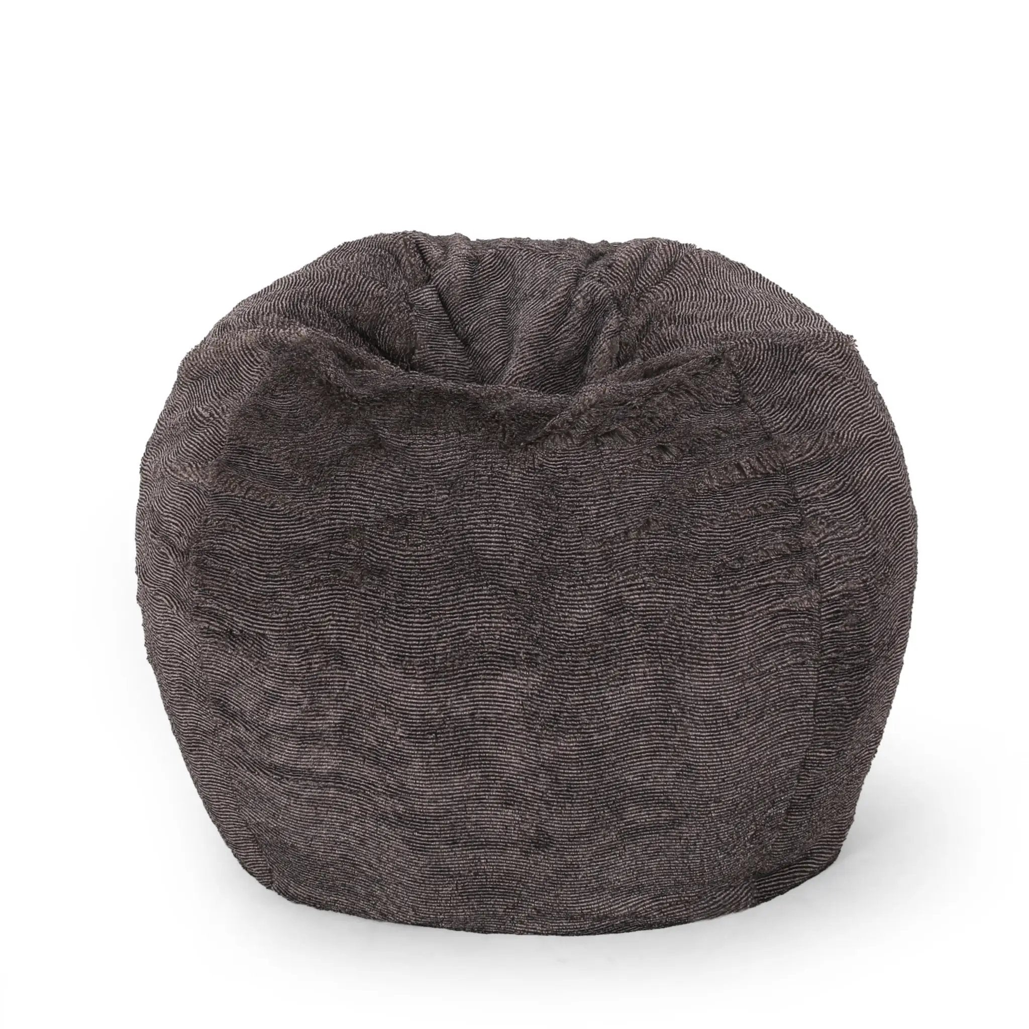Vida 3 Foot Rounded Faux Fur Bean Bag by HouseOfZazla