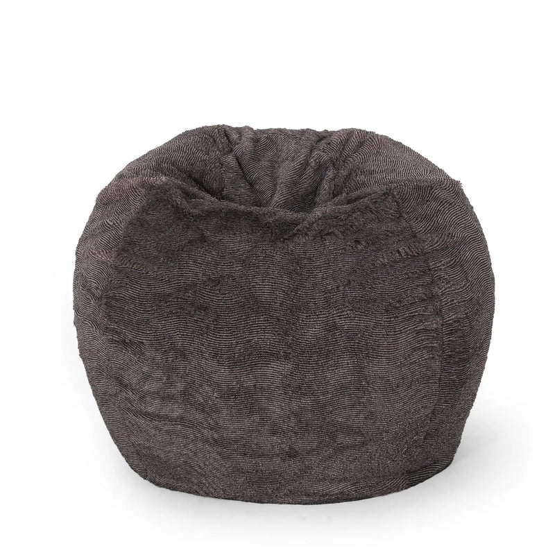 Vida 3 Foot Rounded Faux Fur Bean Bag by HouseOfZazla