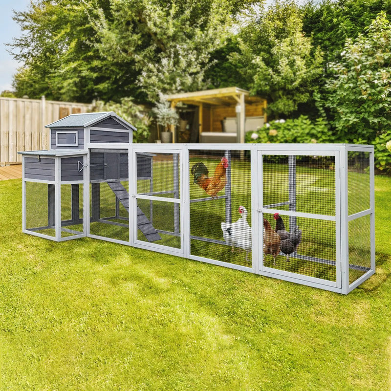 150" Extra Large Wooden Chicken Coop by HouseOfZazla