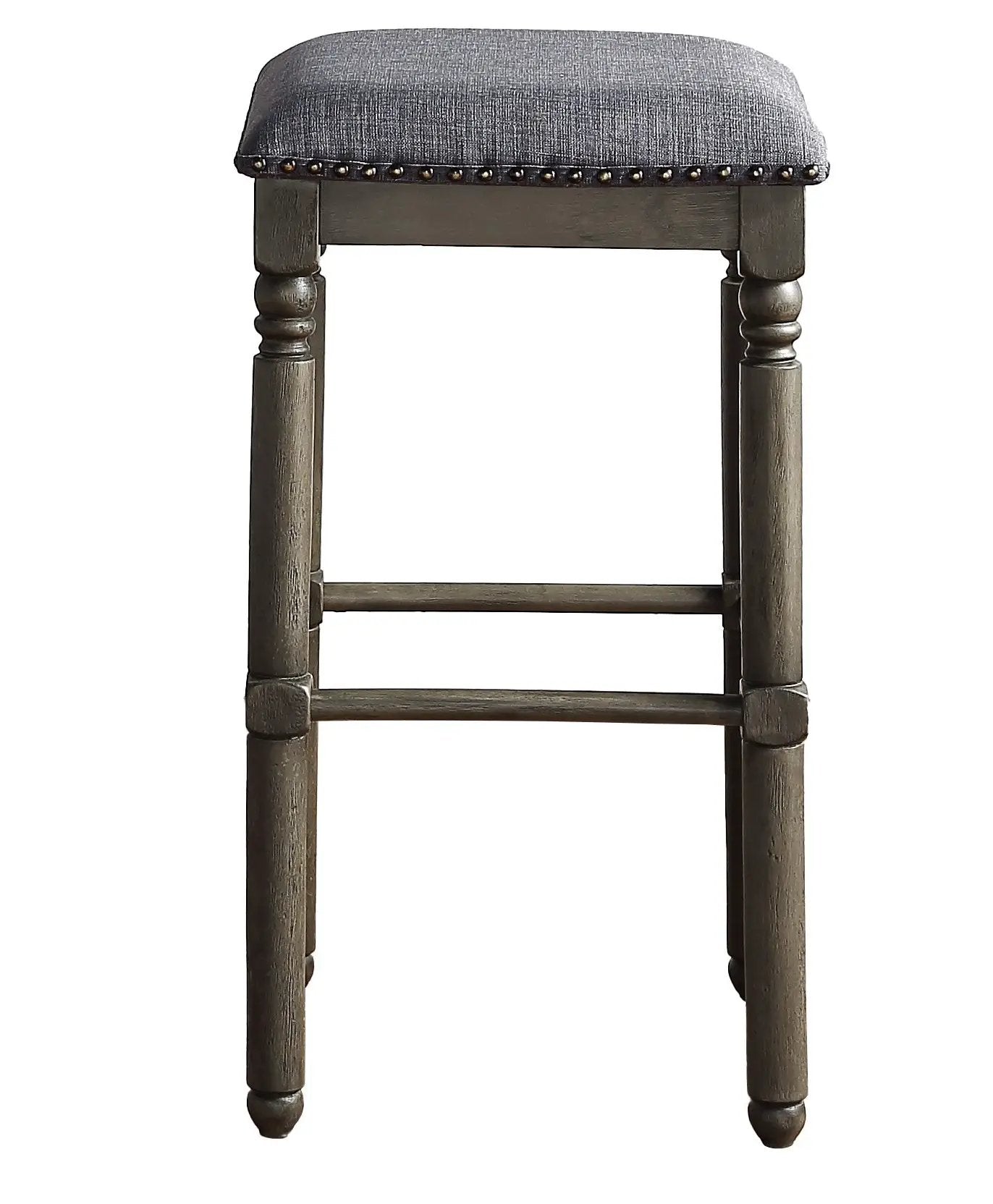 Arnhem Wood Upholstered Bar Stools, Set of 2 by HouseOfZazla