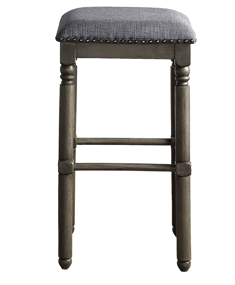 Arnhem Wood Upholstered Bar Stools, Set of 2 by HouseOfZazla