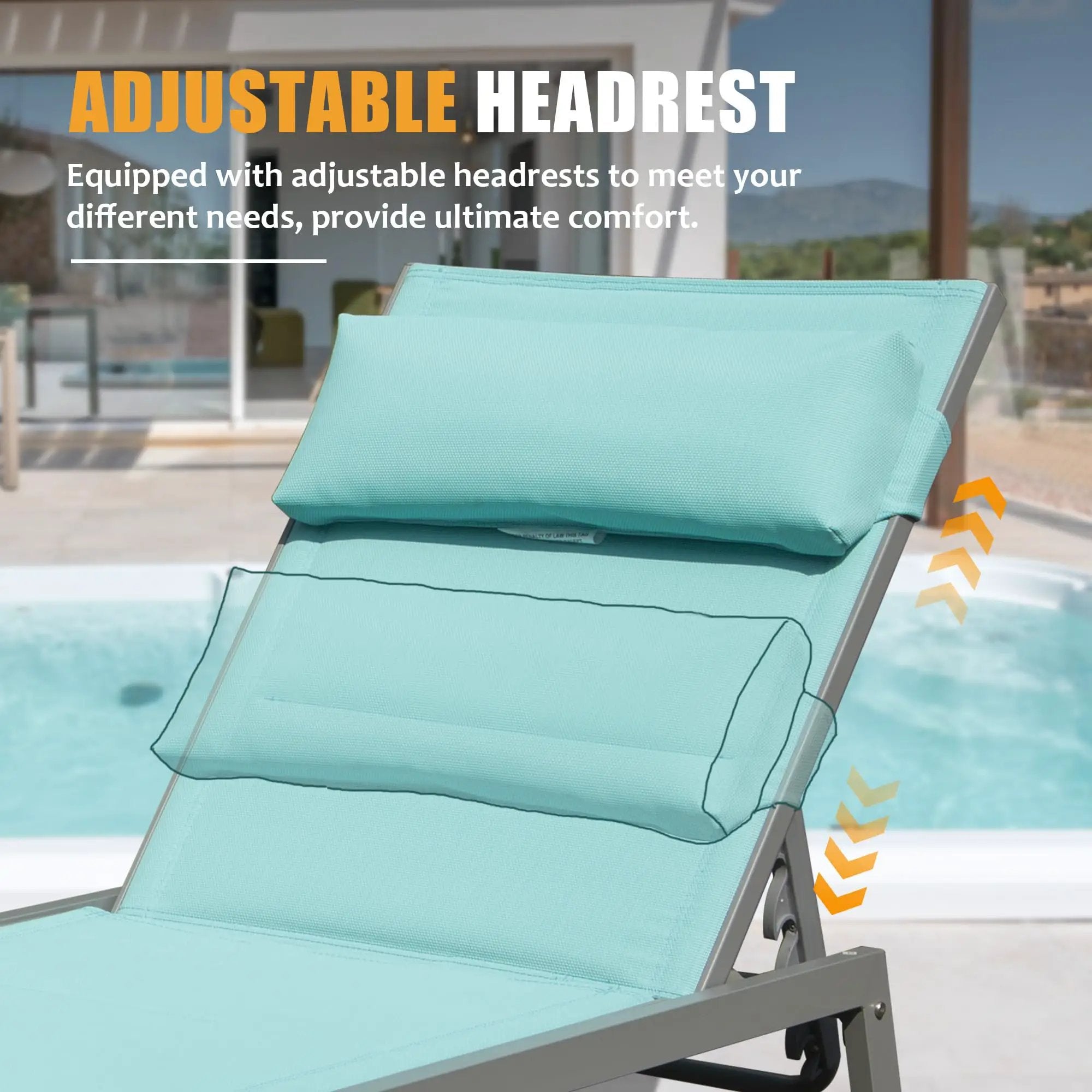 Outdoor Patio Chaise Lounge Set of 3 by HouseOfZazla