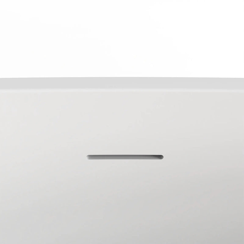 59 Inch Freestanding Solid Surface Soaking Bathtub by HouseOfZazla