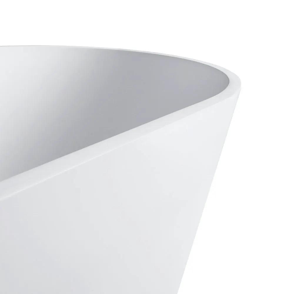 67 Inch Freestanding Solid Surface Soaking Bathtub by HouseOfZazla
