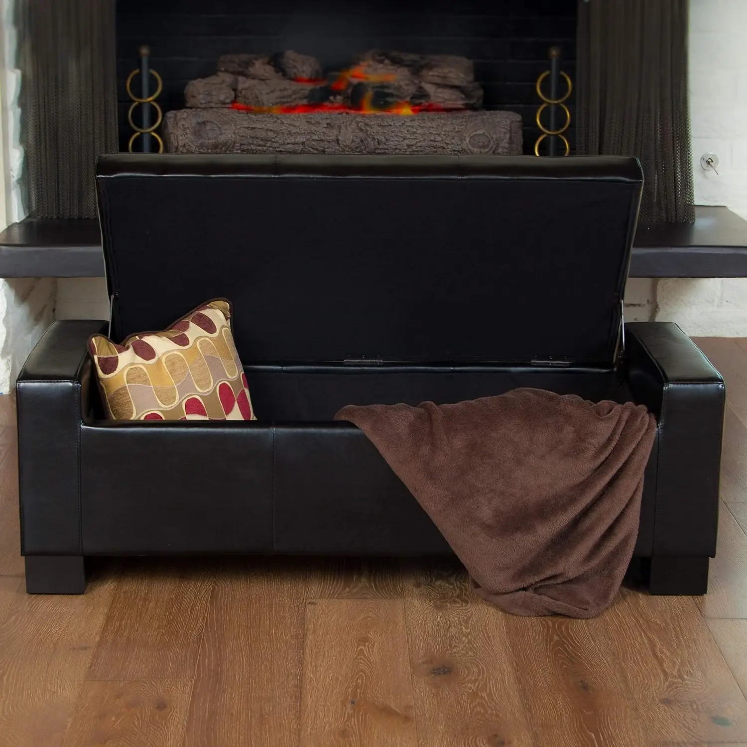 Large 51" Storage Ottoman, Tufted Storage Bench by HouseOfZazla