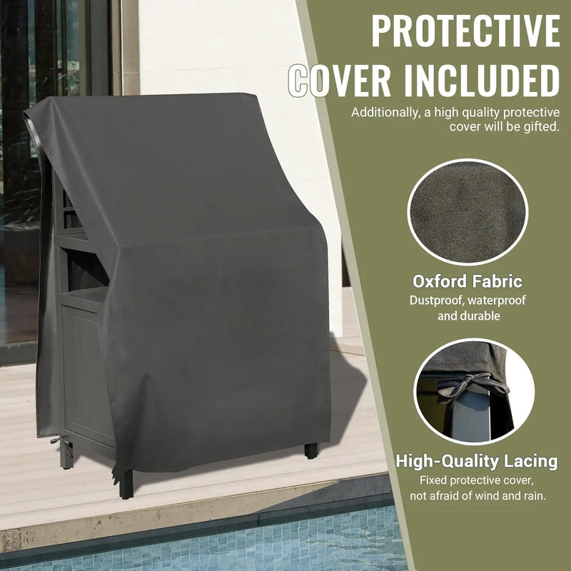Outdoor Kitchen Island with Storage by HouseOfZazla