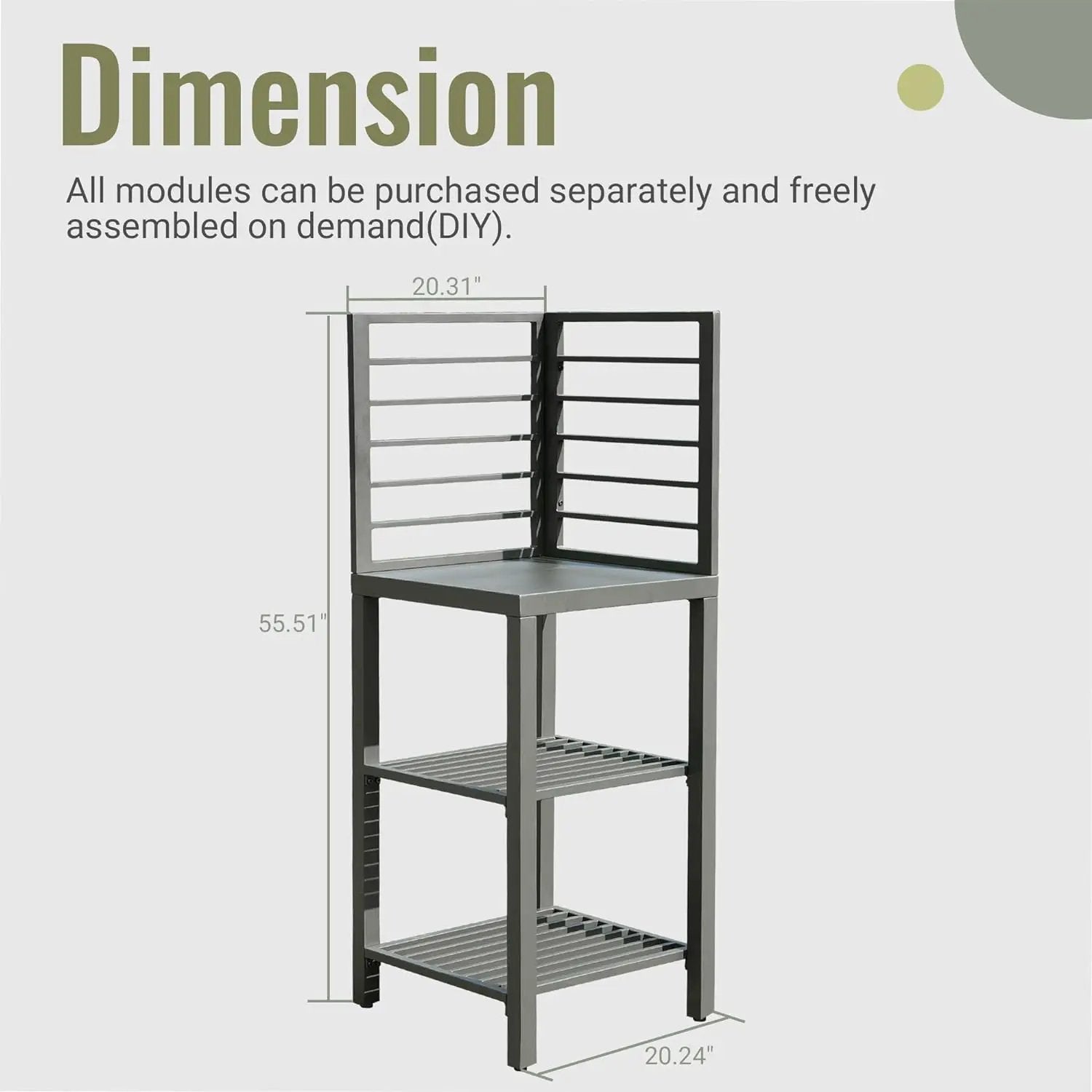 Outdoor Kitchen Island with Storage by HouseOfZazla