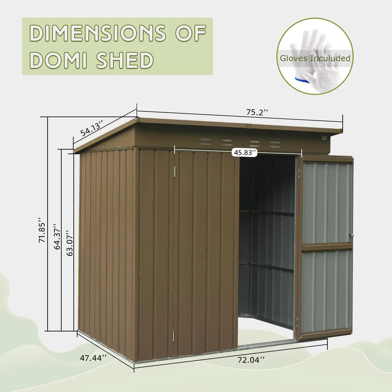Outdoor Storage Shed 6x4 FT by HouseOfZazla