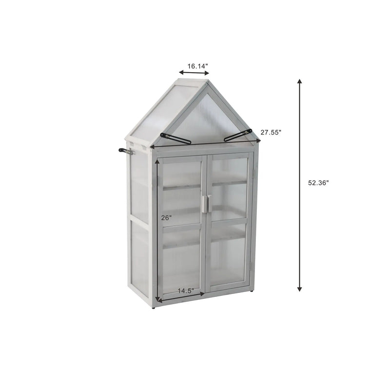 Mini Greenhouse Kit - Outdoor Plant Stand, Small by HouseOfZazla