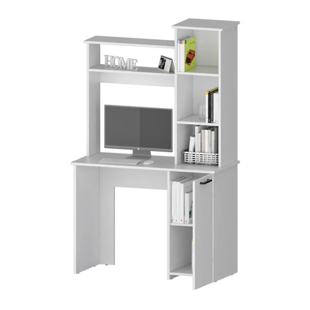 White 3-Tier Storage Shelves Computer Desk by HouseOfZazla