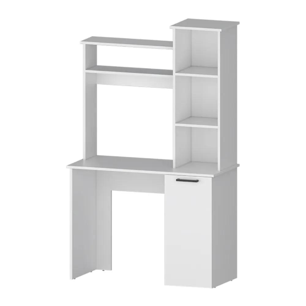 White 3-Tier Storage Shelves Computer Desk by HouseOfZazla