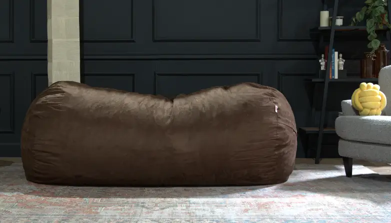 Jasper Traditional 8 Foot Cylindrical Suede Bean Bag by HouseOfZazla