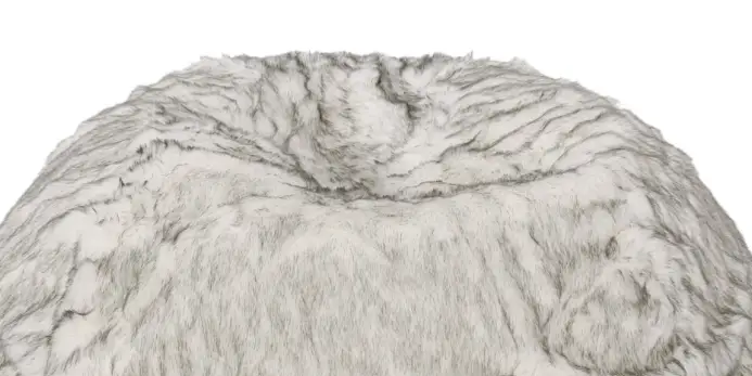 Negar 5 Foot Rounded Short Faux Fur Bean Bag by HouseOfZazla