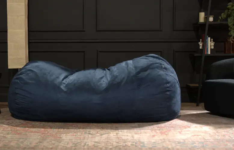 Jasper Traditional 8 Foot Cylindrical Suede Bean Bag by HouseOfZazla