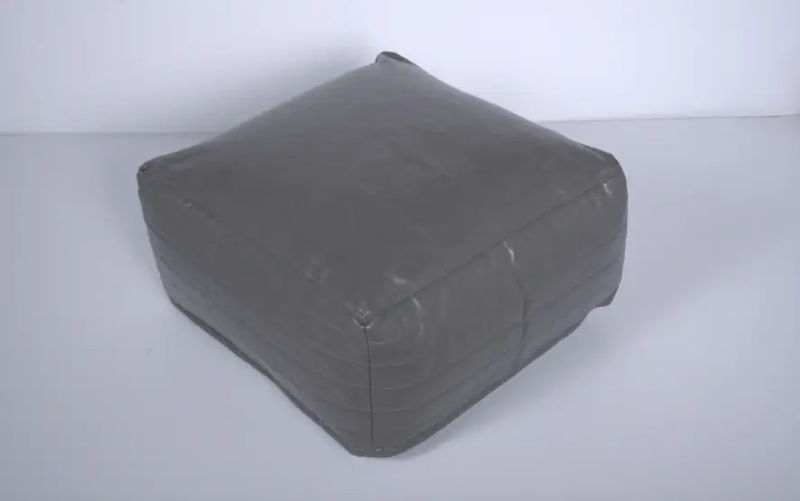 Bambo Faux Leather Rectangle Pouf by HouseOfZazla