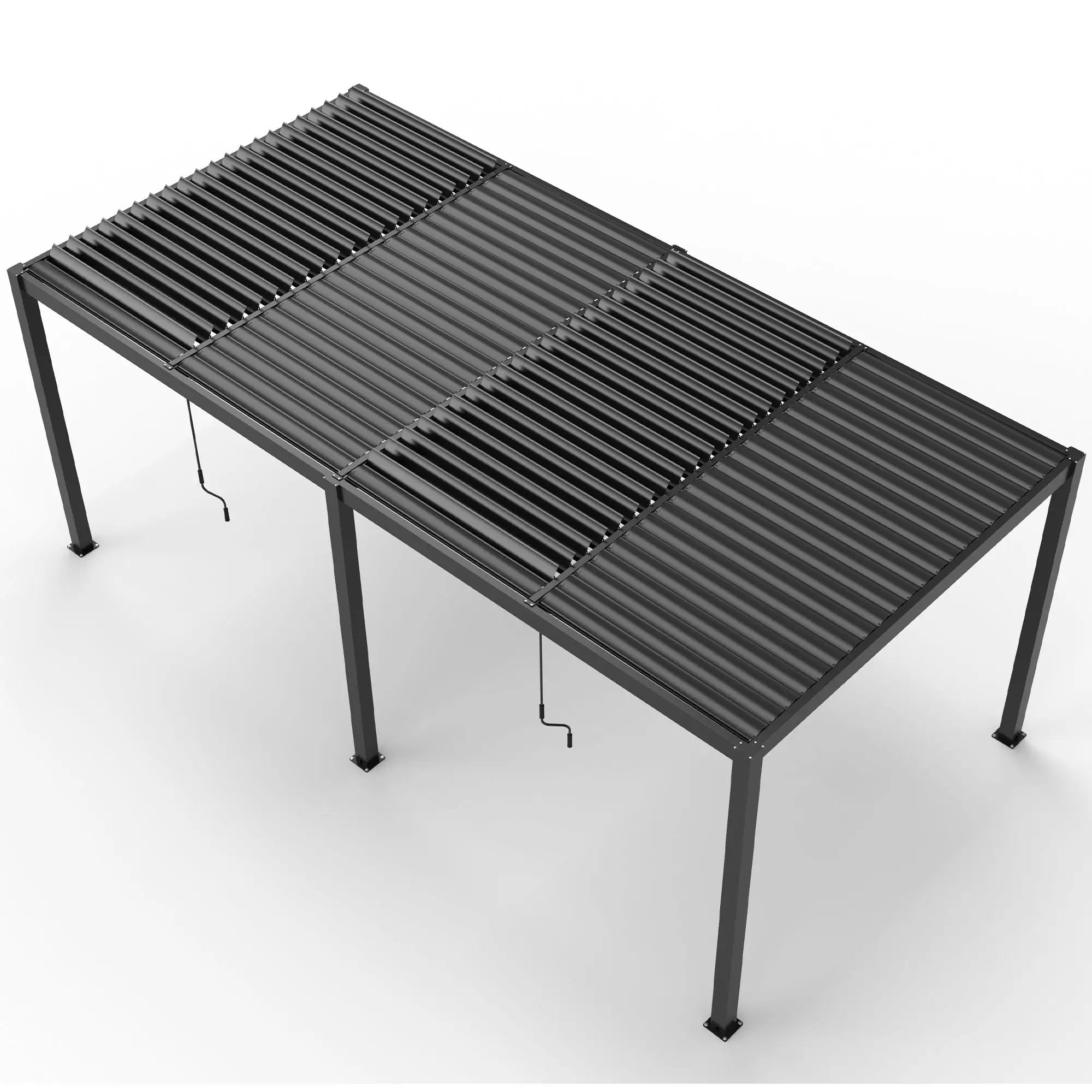 8610J Louver Pergola 10x19ft Aluminum Frame & Louvers by HouseOfZazla